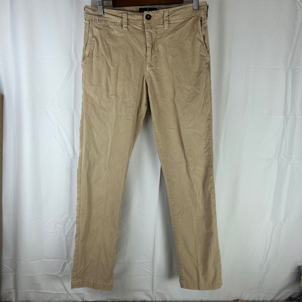 American Eagle Chino Pants Men 30x32 (30x30) Khaki Slim Straight Next Level Flex